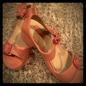 Pink sandals